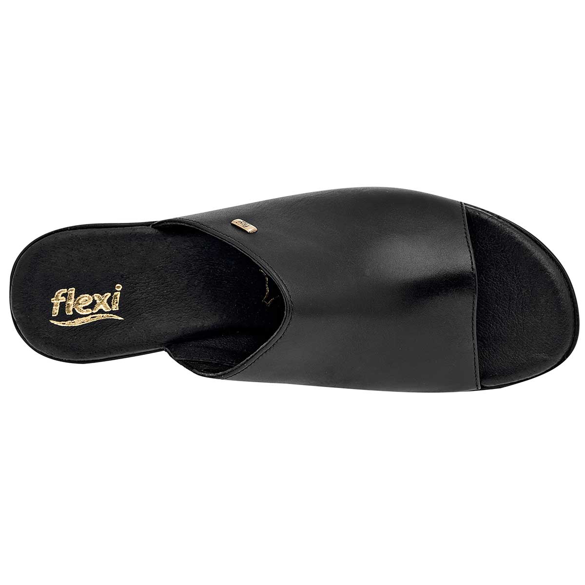 Sandalias Exterior Piel Color Negro Para Mujer De Flexi