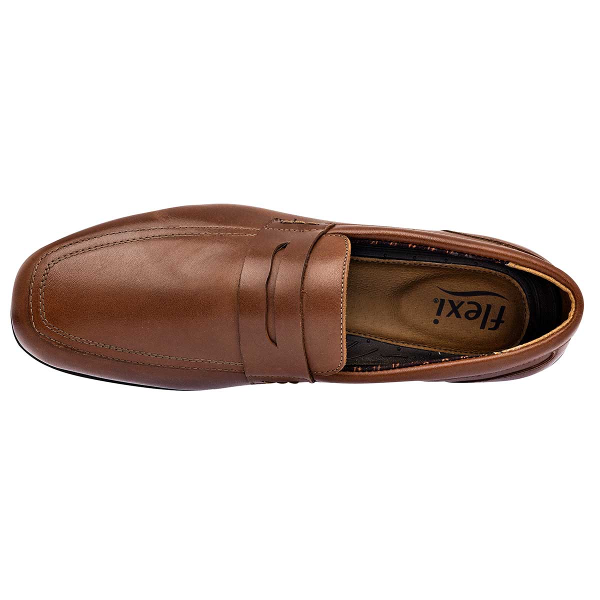 Mocasines y drivers Exterior Piel Color Camel Para Hombre De Flexi