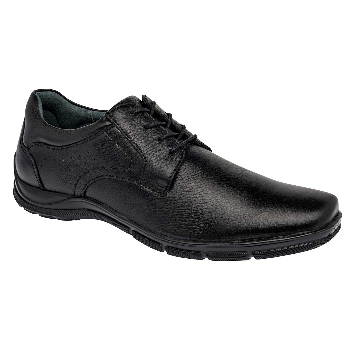 Zapatos de vestir Exterior Piel Color Negro Para Hombre De Flexi