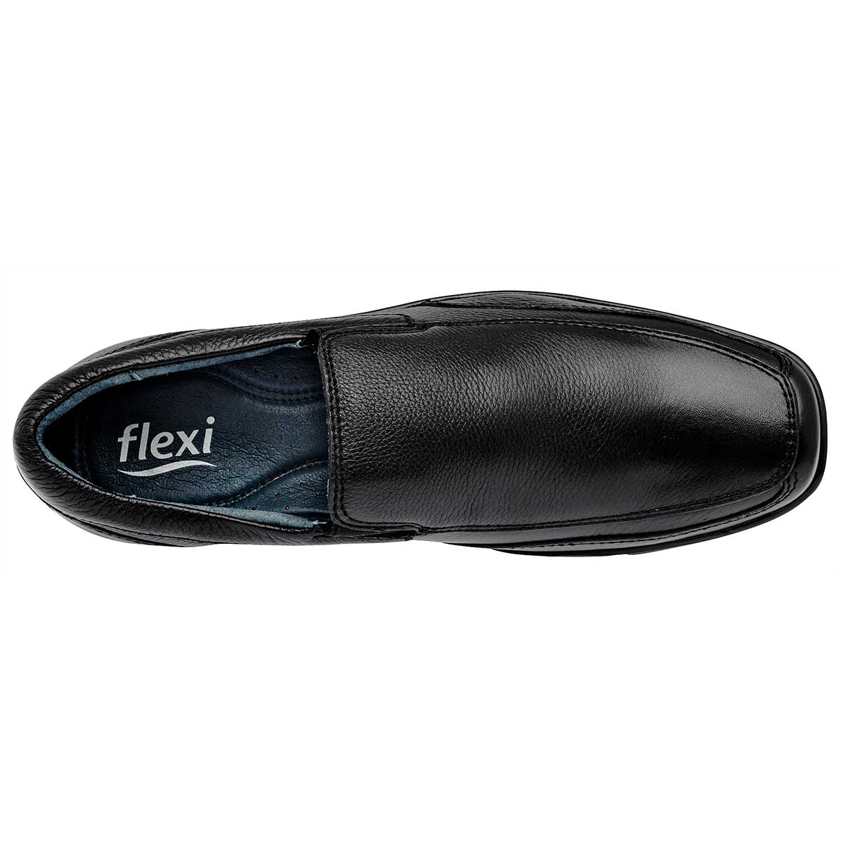 Zapatos de vestir Exterior Piel Color Negro Para Hombre De Flexi