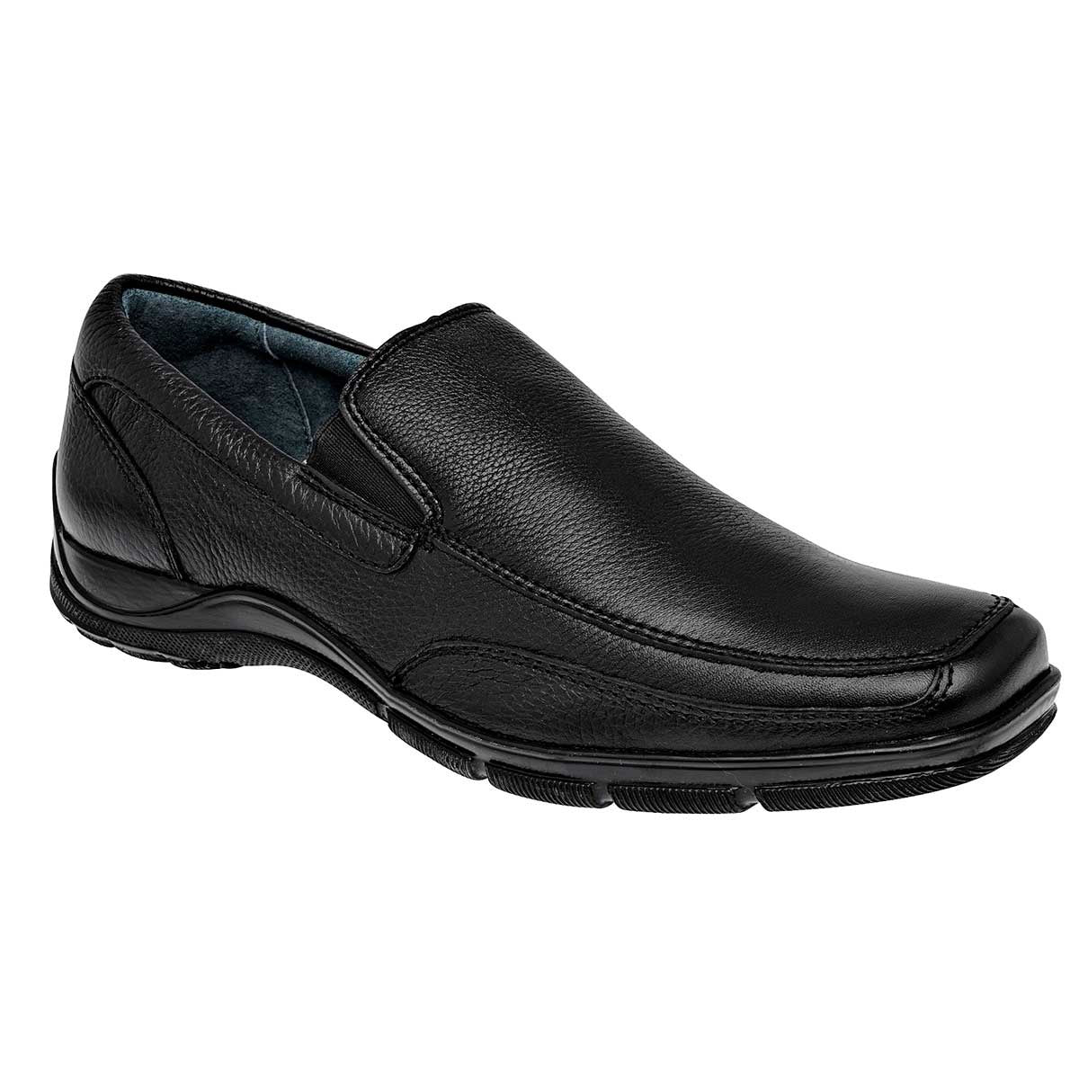 Zapatos de vestir Exterior Piel Color Negro Para Hombre De Flexi