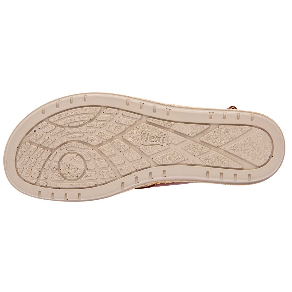 Sandalias Exterior Piel Color Camel Para Mujer De Flexi