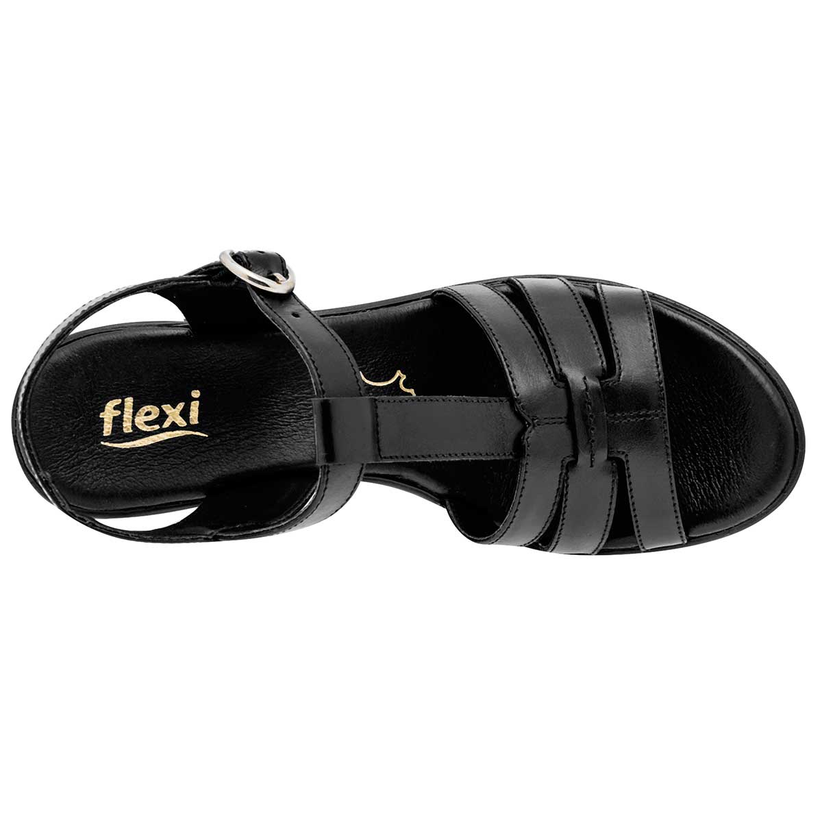 Tacones Exterior Piel Color Negro Para Mujer De Flexi