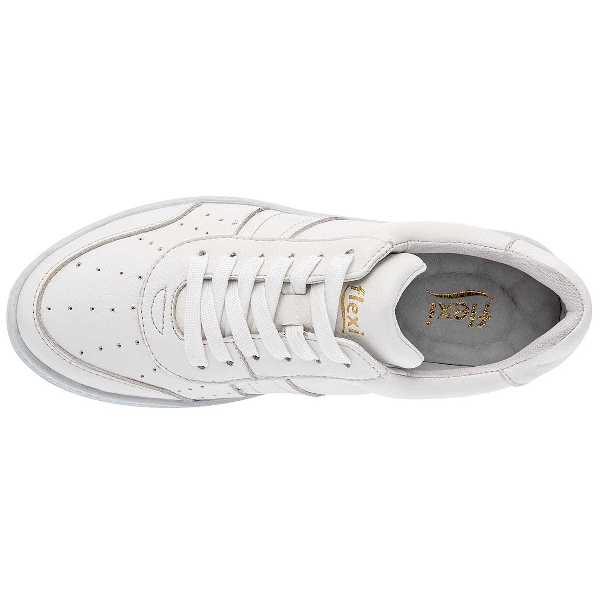 Tenis urbanos Exterior Sintético Color Blanco Para Mujer De Flexi