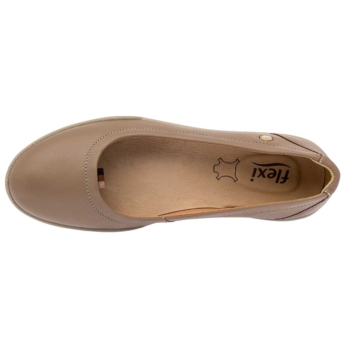 Zapatos casuales Exterior Piel Color Beige  Para Mujer De Flexi