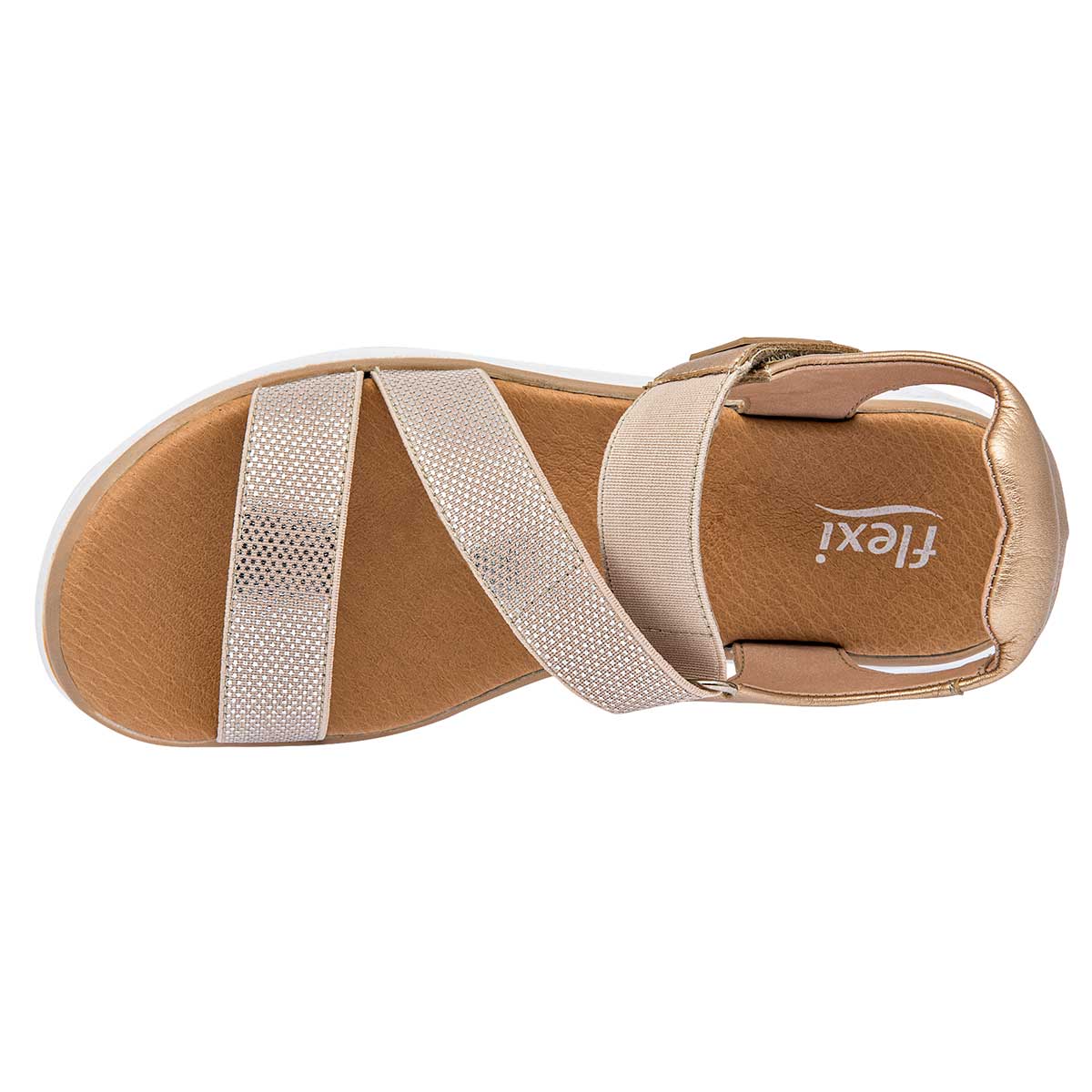 Sandalias Exterior Textil Color Marino Para Mujer De Flexi