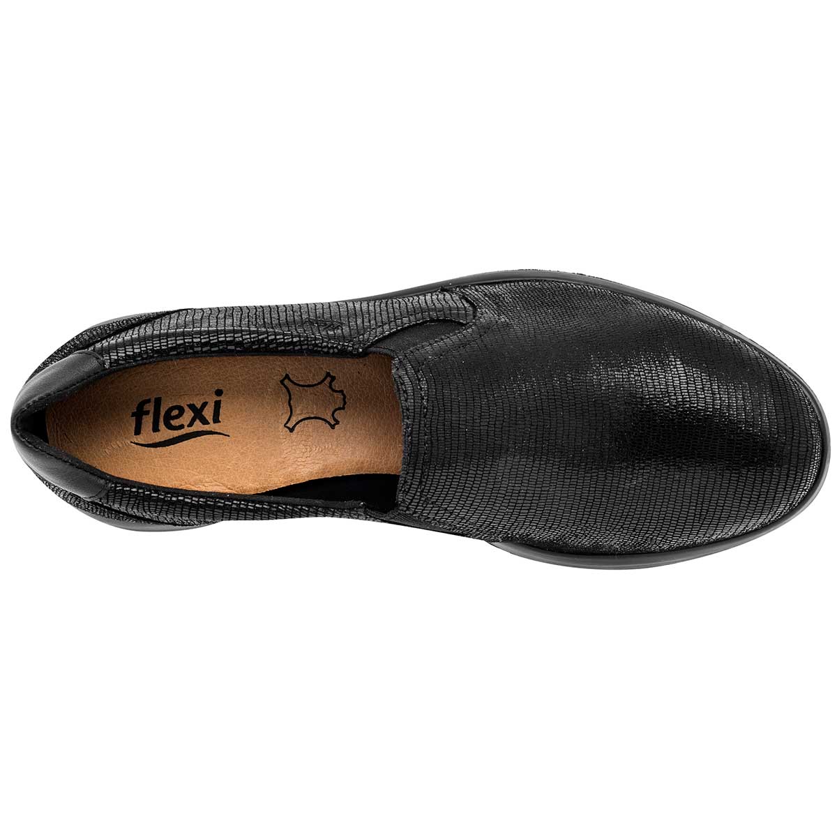 Diabético Exterior Piel Color Negro Para Mujer De Flexi