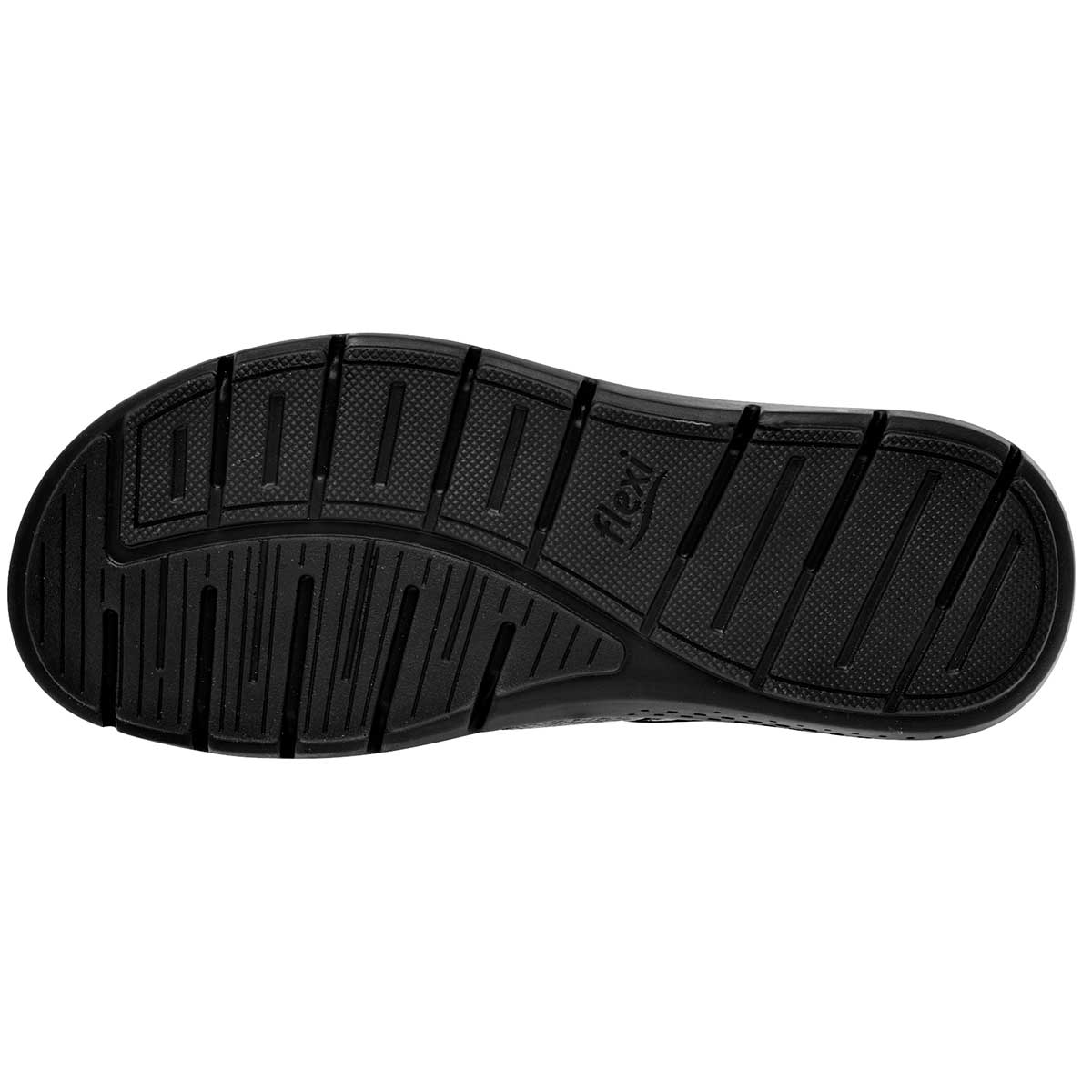 Sandalias Exterior Piel Color Negro Para Hombre De Flexi