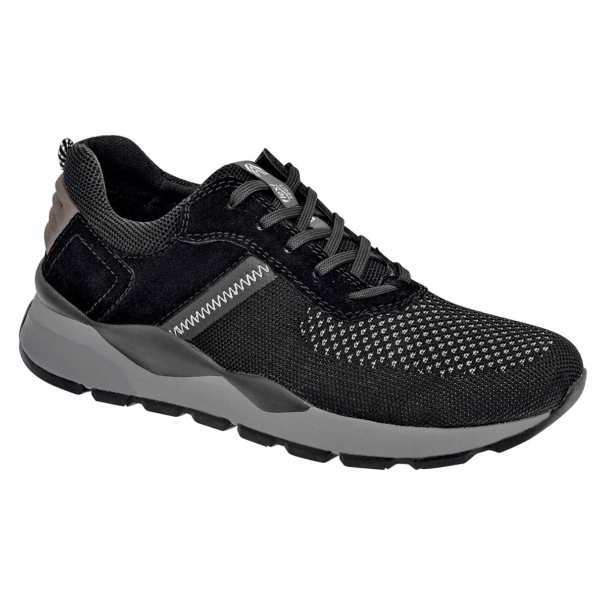 Tenis tipo deportivo Exterior Textil Color Negro Para Hombre De Flexi