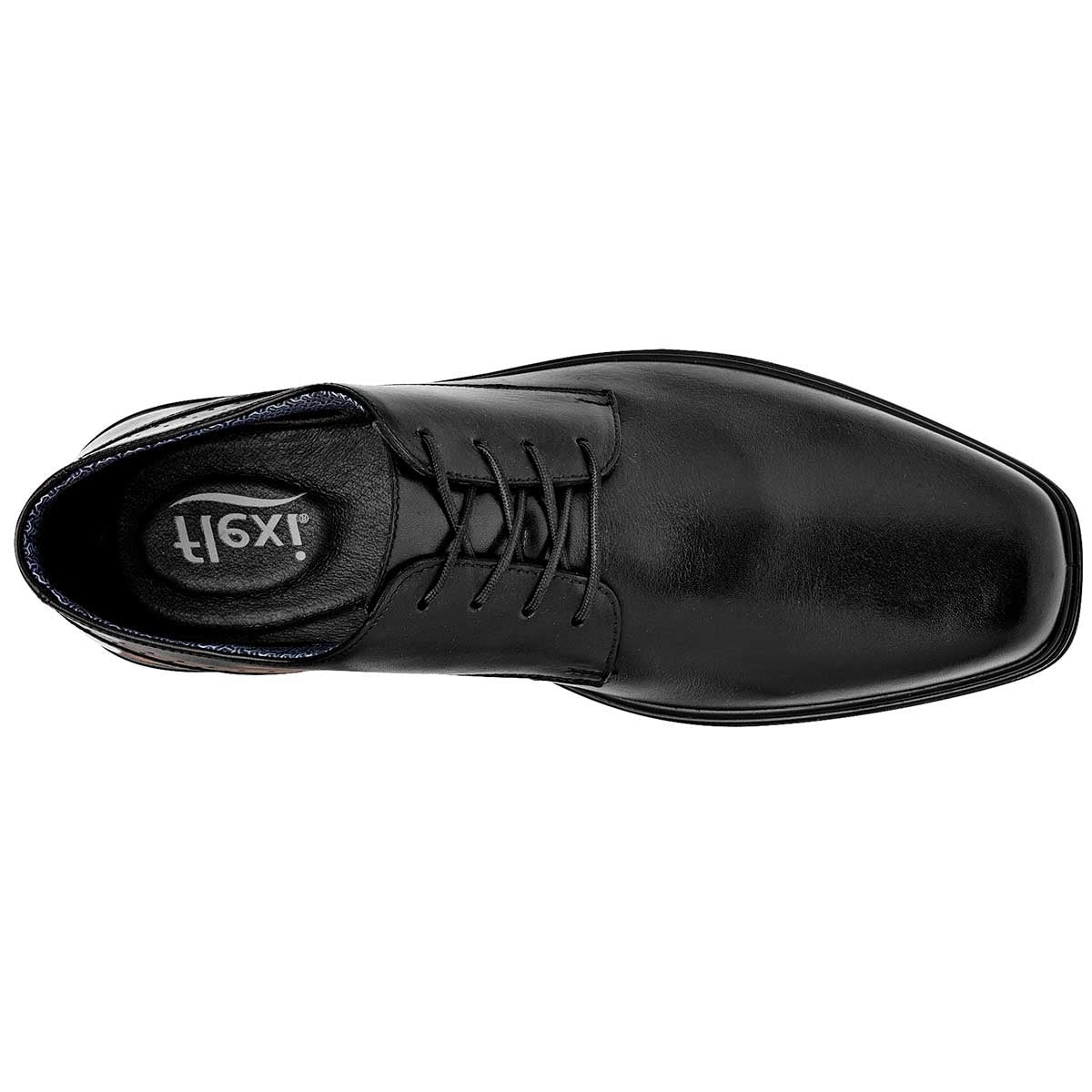 Zapatos de vestir Exterior Piel Color Negro Para Hombre De Flexi