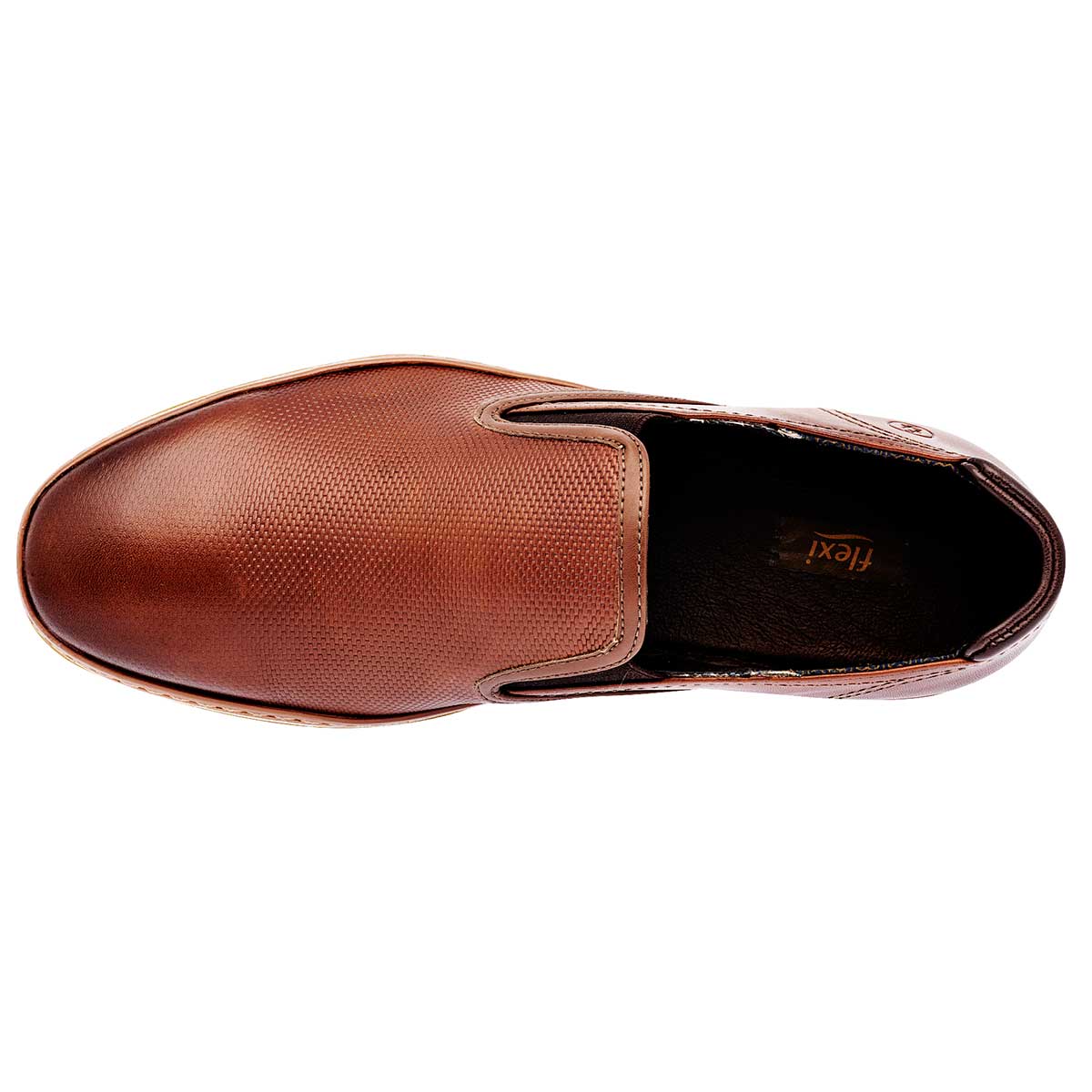 Mocasines y drivers Exterior Piel Color Camel Para Hombre De Flexi