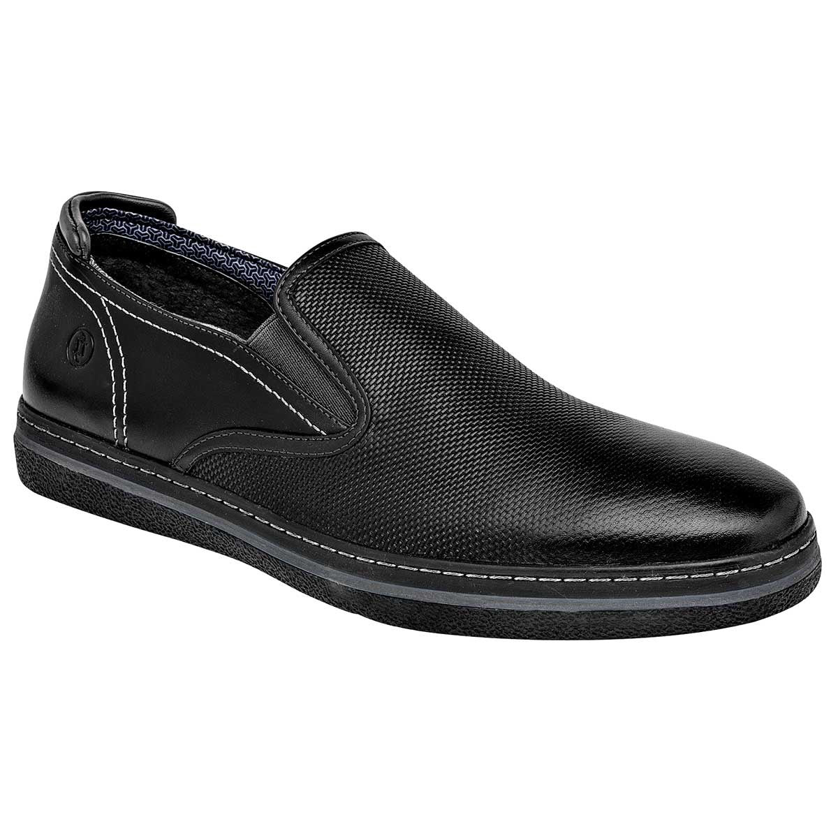 Mocasines y drivers Exterior Piel Color Negro Para Hombre De Flexi