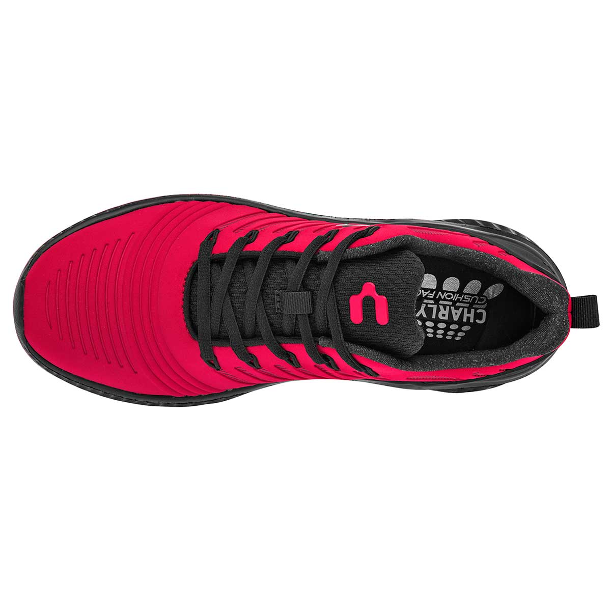 Tenis deportivos Exterior Textil Color Rojo Con Negro Para Hombre De Charly