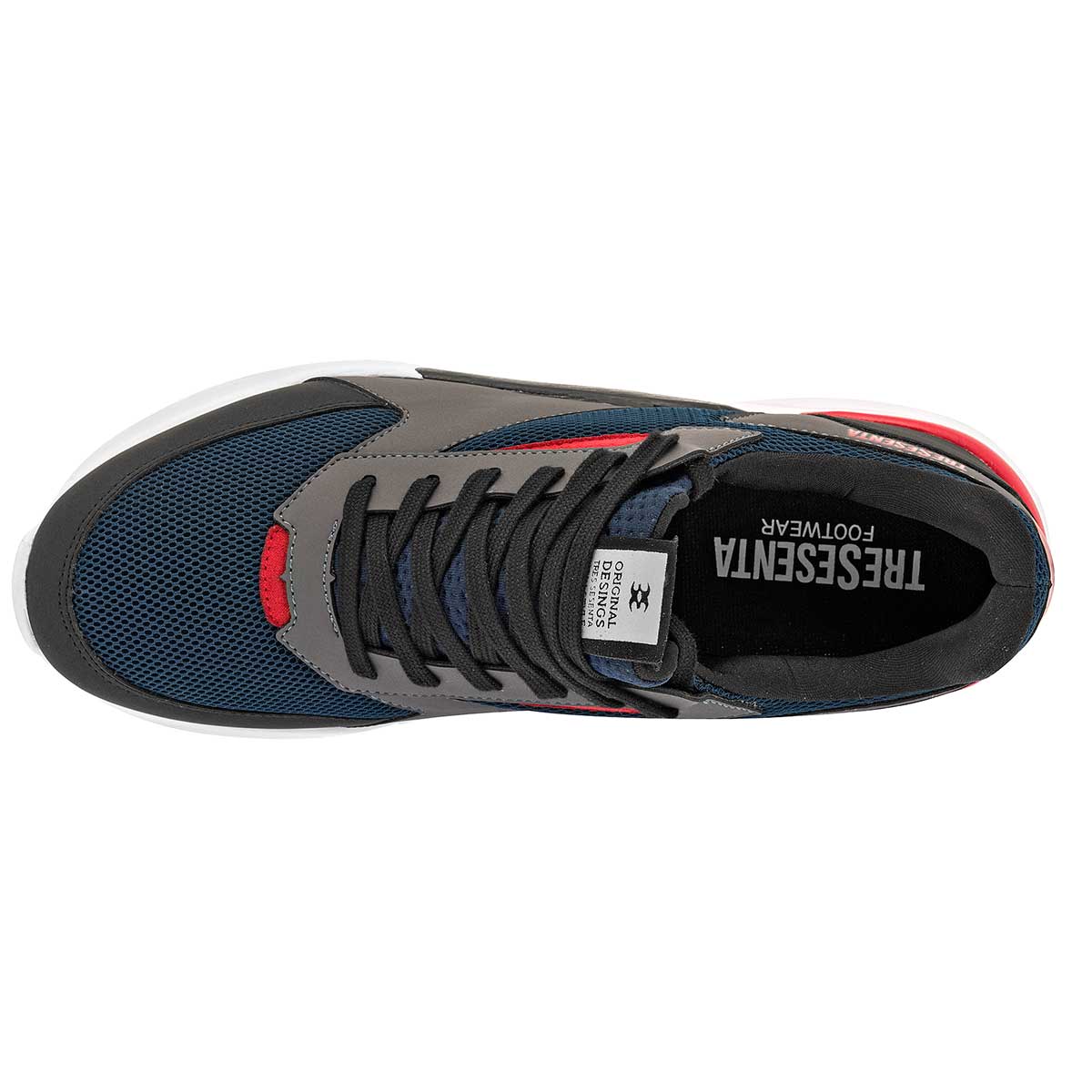 Tenis tipo deportivo Exterior Sintético Color Azul Para Hombre De 360