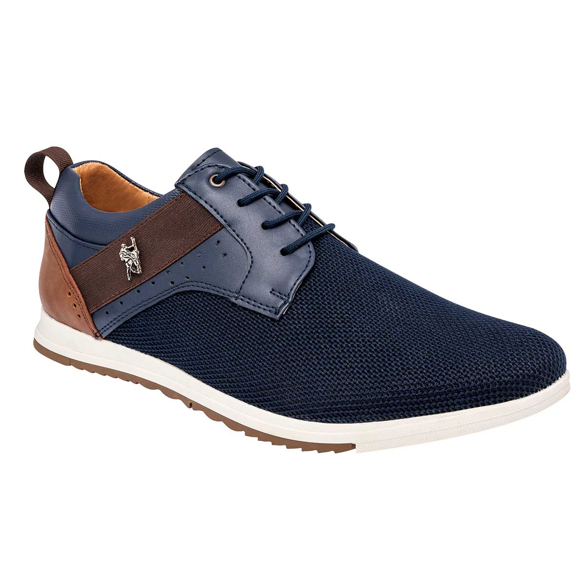 Oxfords Exterior Textil Color Marino Para Hombre De American Polo