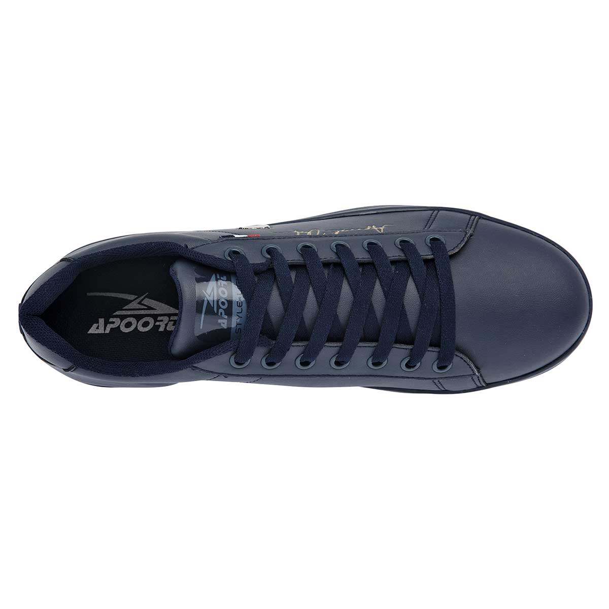 Tenis con cordones Exterior Sintético Color Marino Para Hombre De Apoort