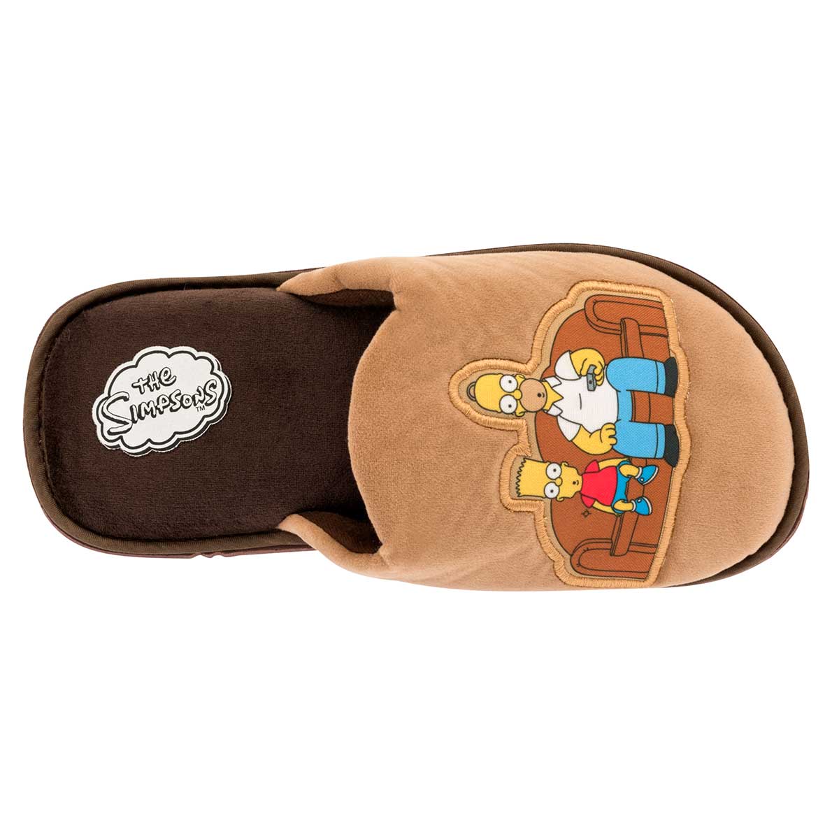 Pantuflas Exterior Textil Color Camel Para Hombre De Arra