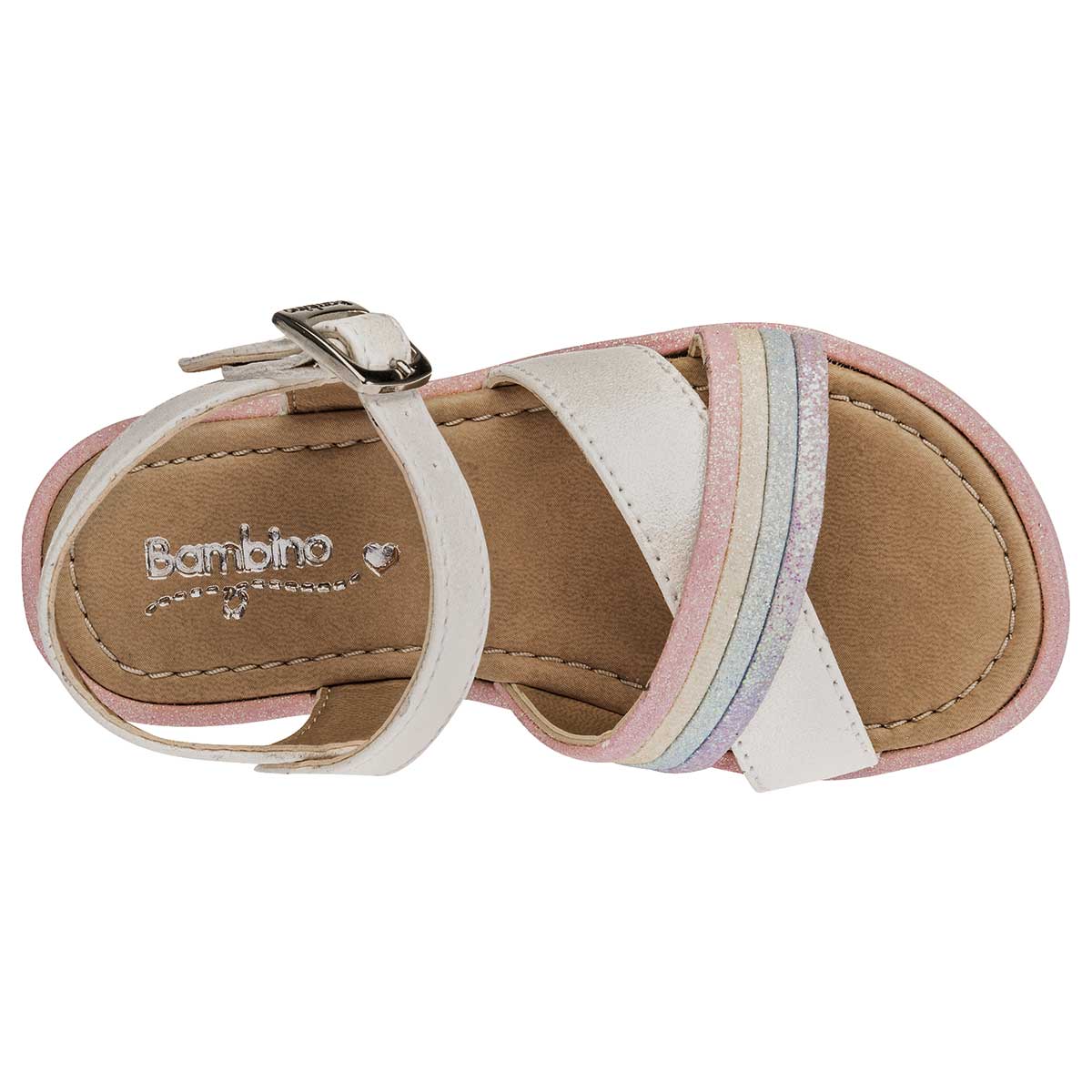 Sandalias Exterior Sintético Color Blanco Para Niña De Bambino