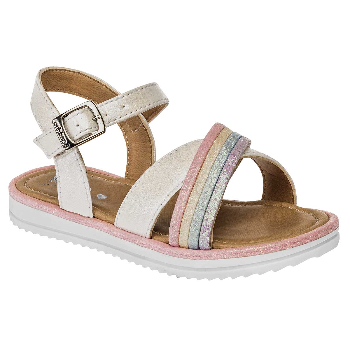 Sandalias Exterior Sintético Color Blanco Para Niña De Bambino