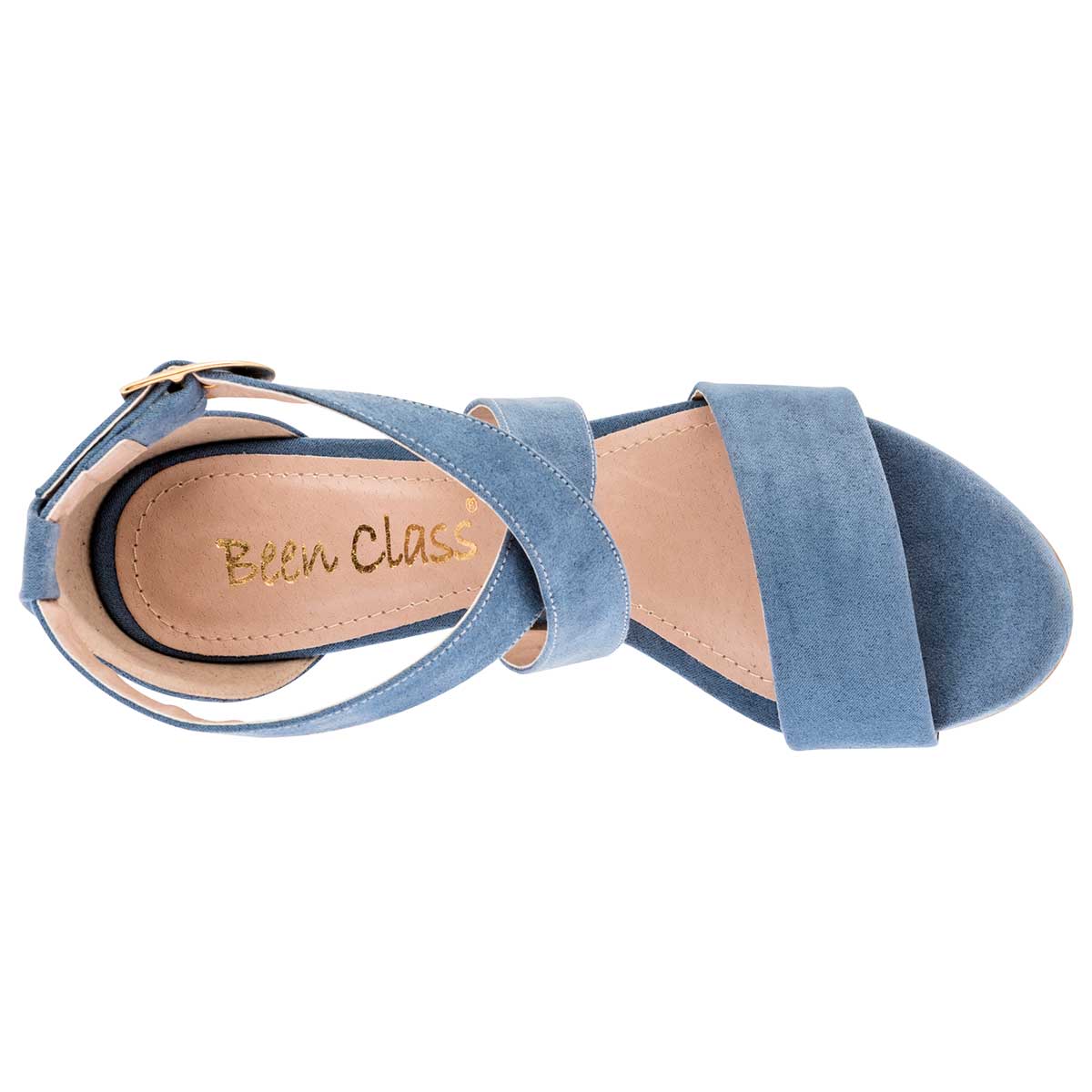 Tacones Exterior Textil Color Azul Para Mujer De Been Class