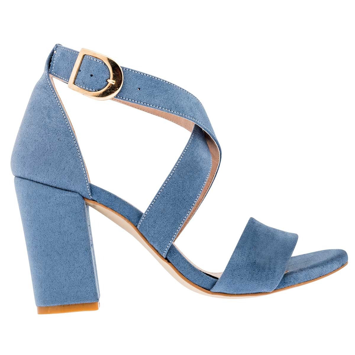 Tacones Exterior Textil Color Azul Para Mujer De Been Class