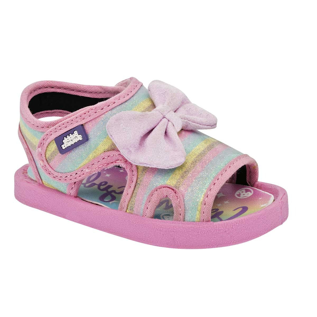 Sandalias Exterior Textil Color Rosa Para Niña De Bubble Gummers