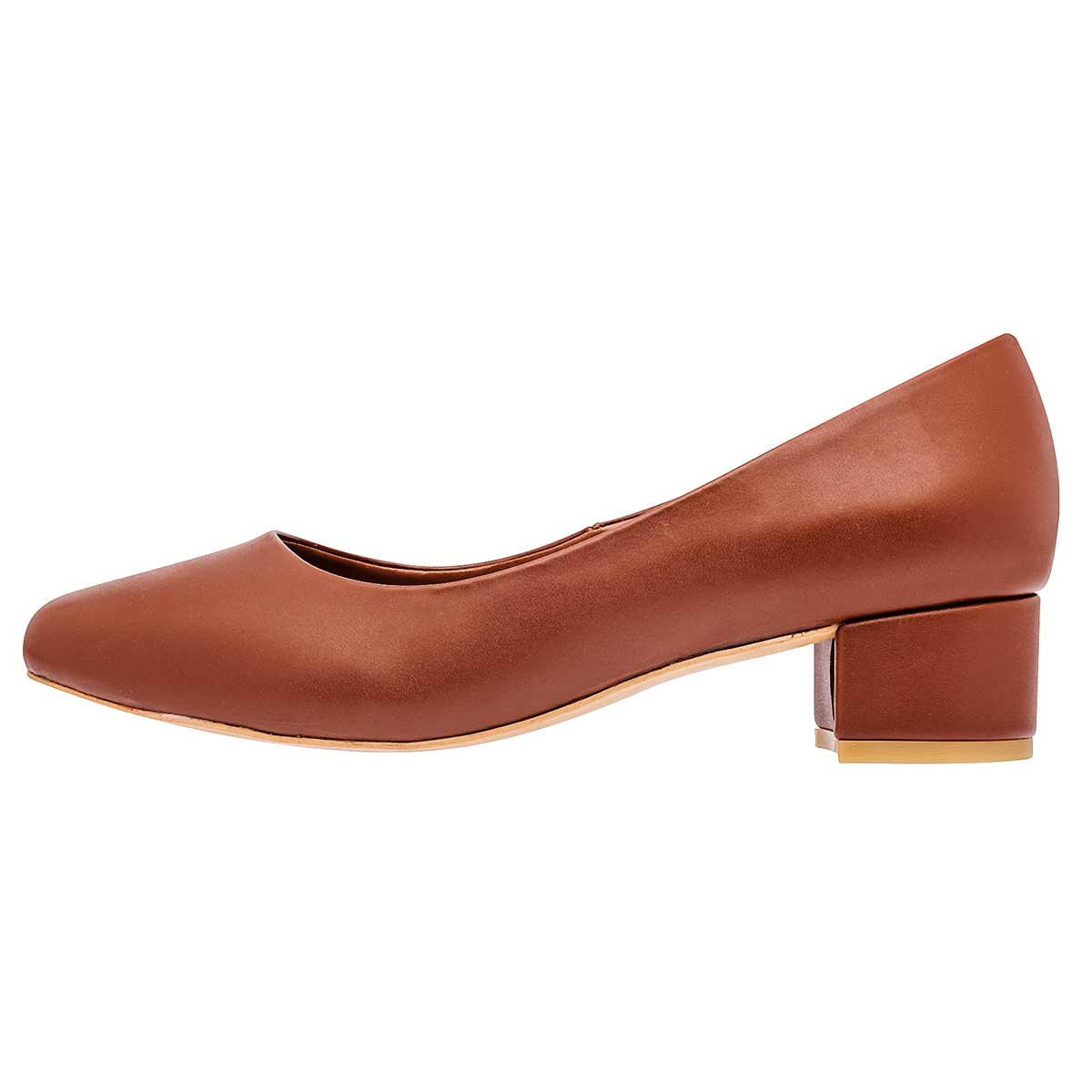 Tacones Exterior Piel sintética Color Café Para Mujer De Clasben