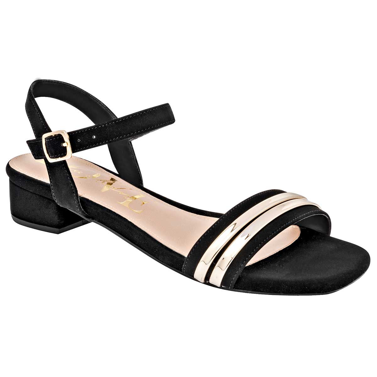 Sandalias Exterior Piel sintética Color Negro Para Mujer De Clasben