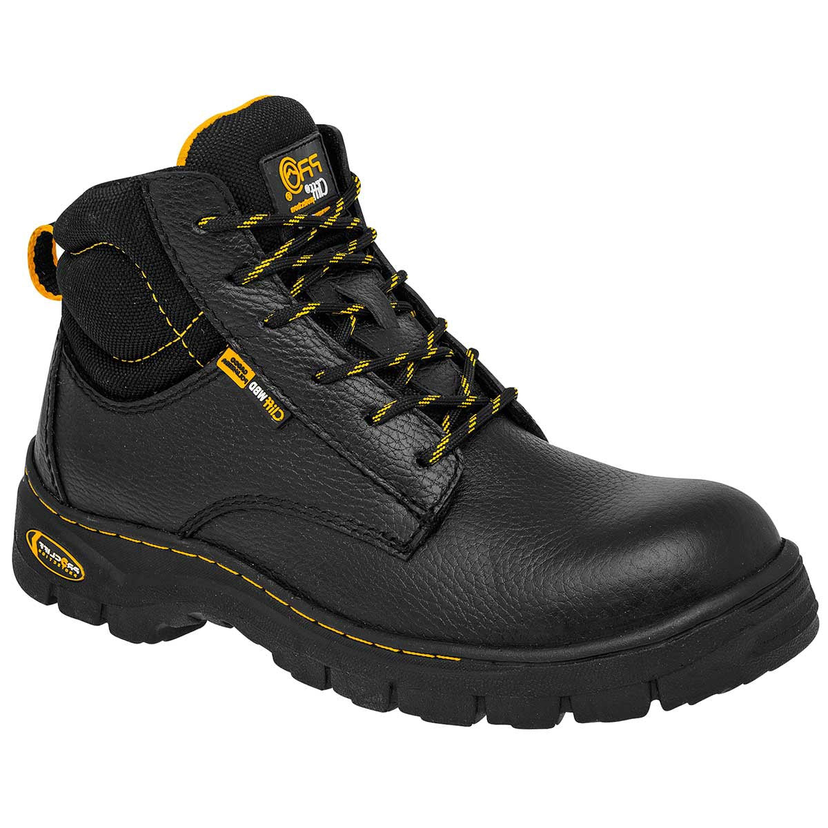 Botas industriales Exterior Piel Color Negro Para Hombre De Cliff