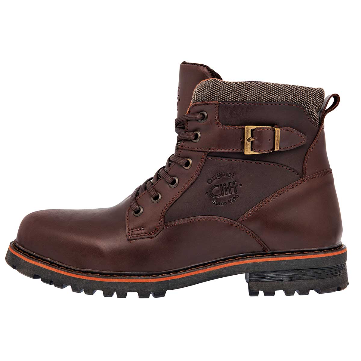 Botas casuales Exterior Piel Color Café Para Hombre De Cliff