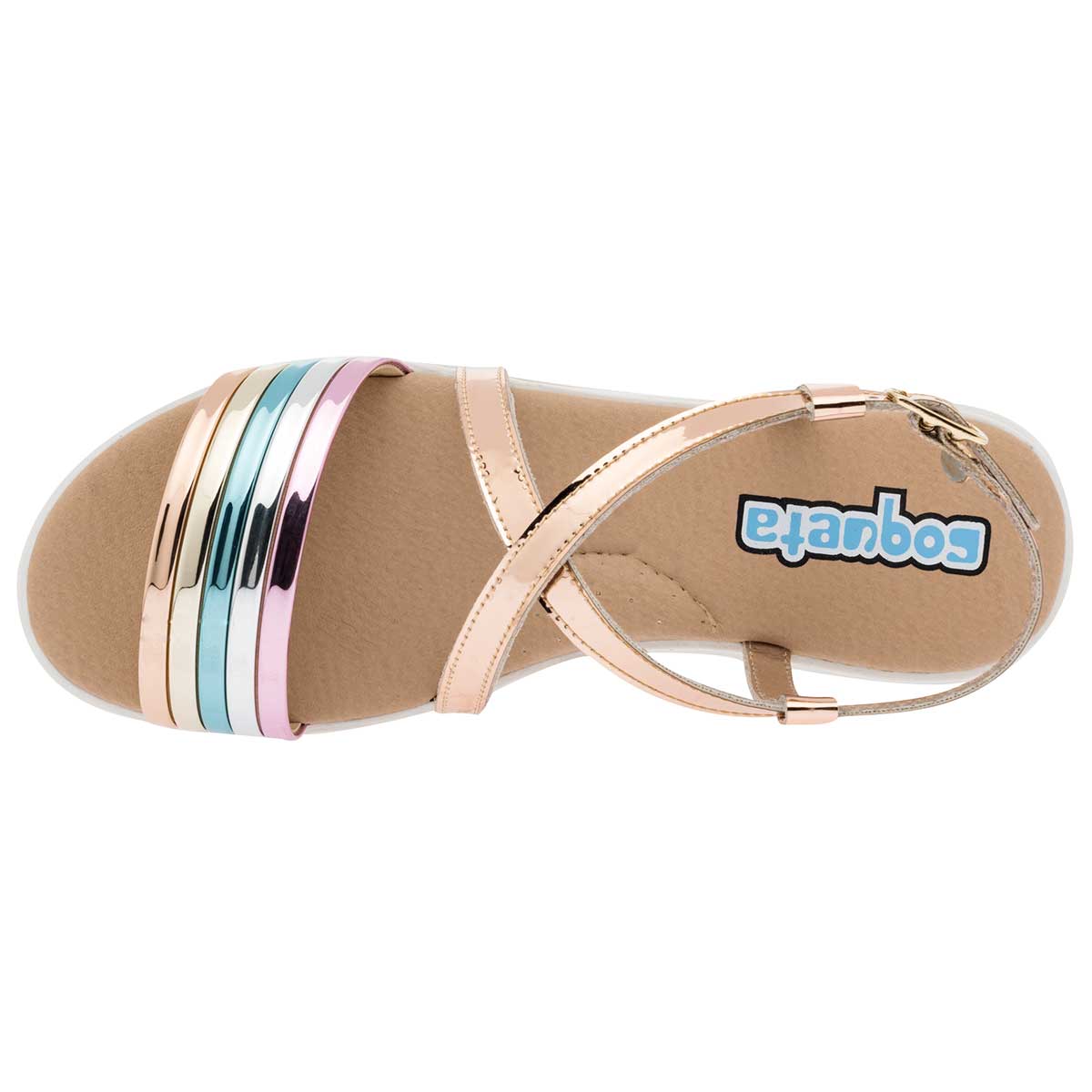 Sandalias Exterior Piel sintética Color Oro Para Mujer De Coqueta