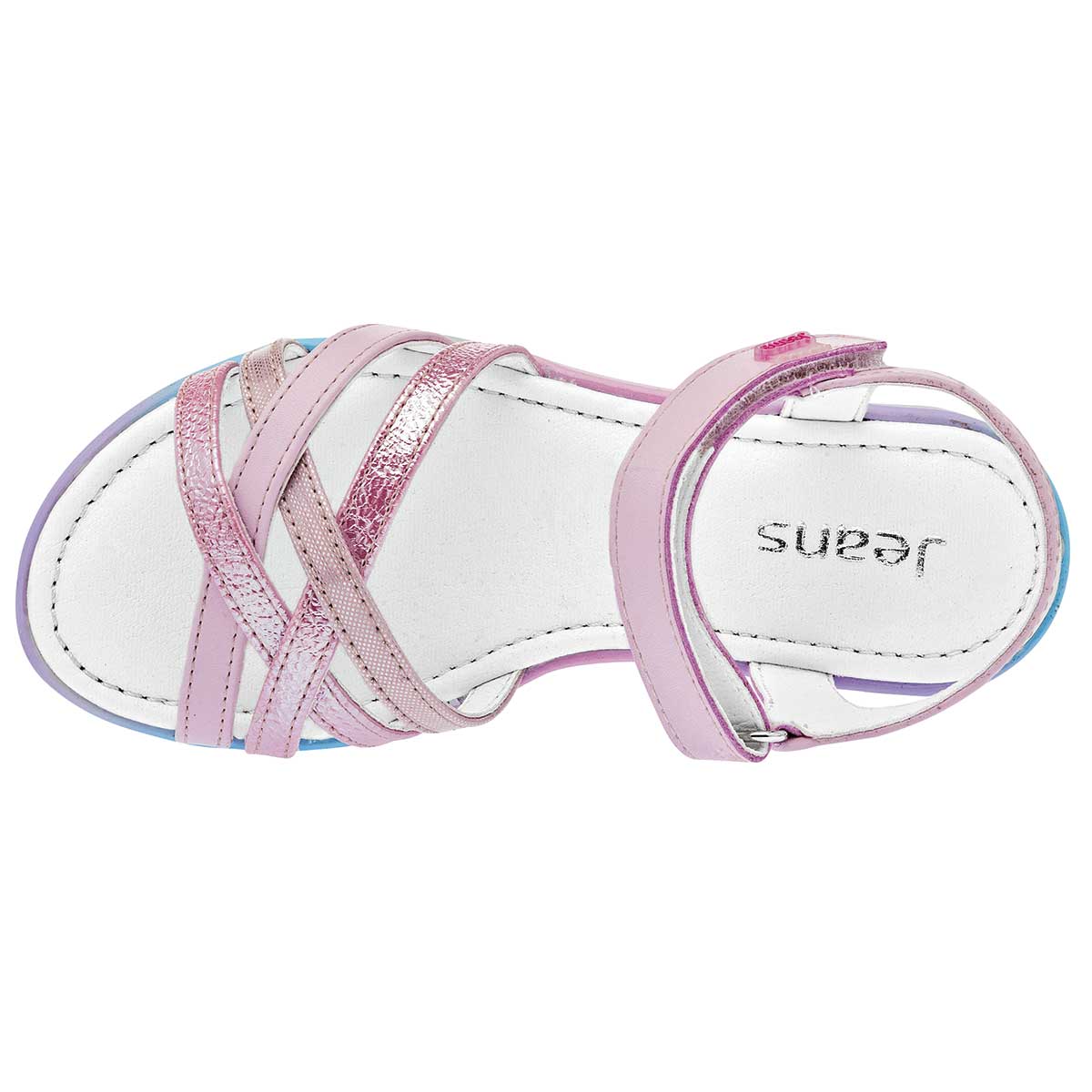 Sandalias Exterior Sintético Color Rosa Para Niña De Jeans Shoes