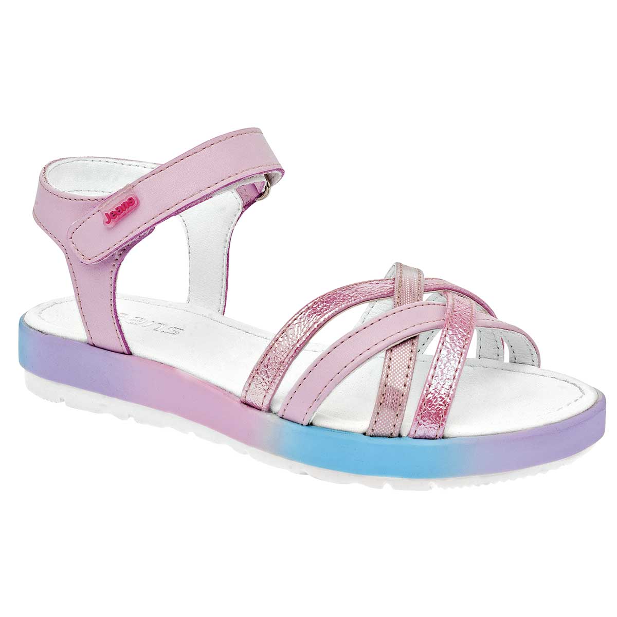 Sandalias Exterior Sintético Color Rosa Para Niña De Jeans Shoes