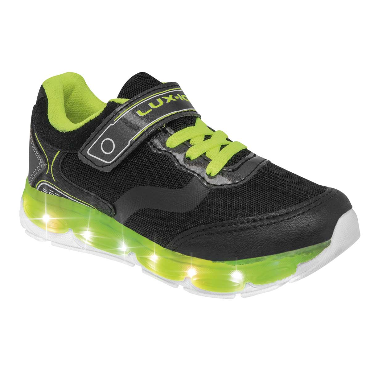 Tenis Exterior Sintético Color Negro Para Niño De Lux-10