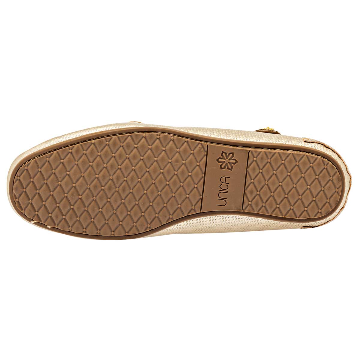 Mocasines Exterior Piel sintética Color Oro Para Mujer De RBCOLLECTION