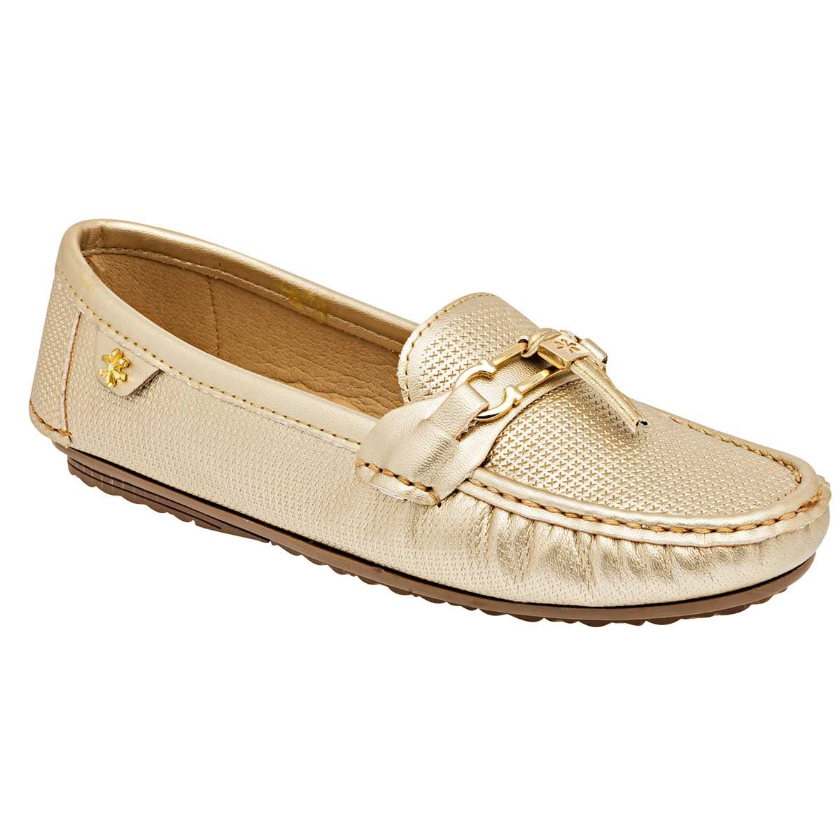 Mocasines Exterior Piel sintética Color Oro Para Mujer De RBCOLLECTION