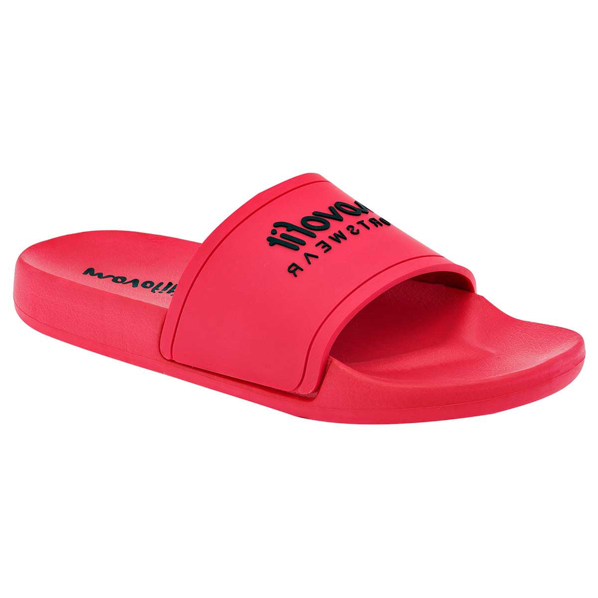 Sandalias Exterior Sintético Color Rojo Con Negro Para Hombre De Movofit