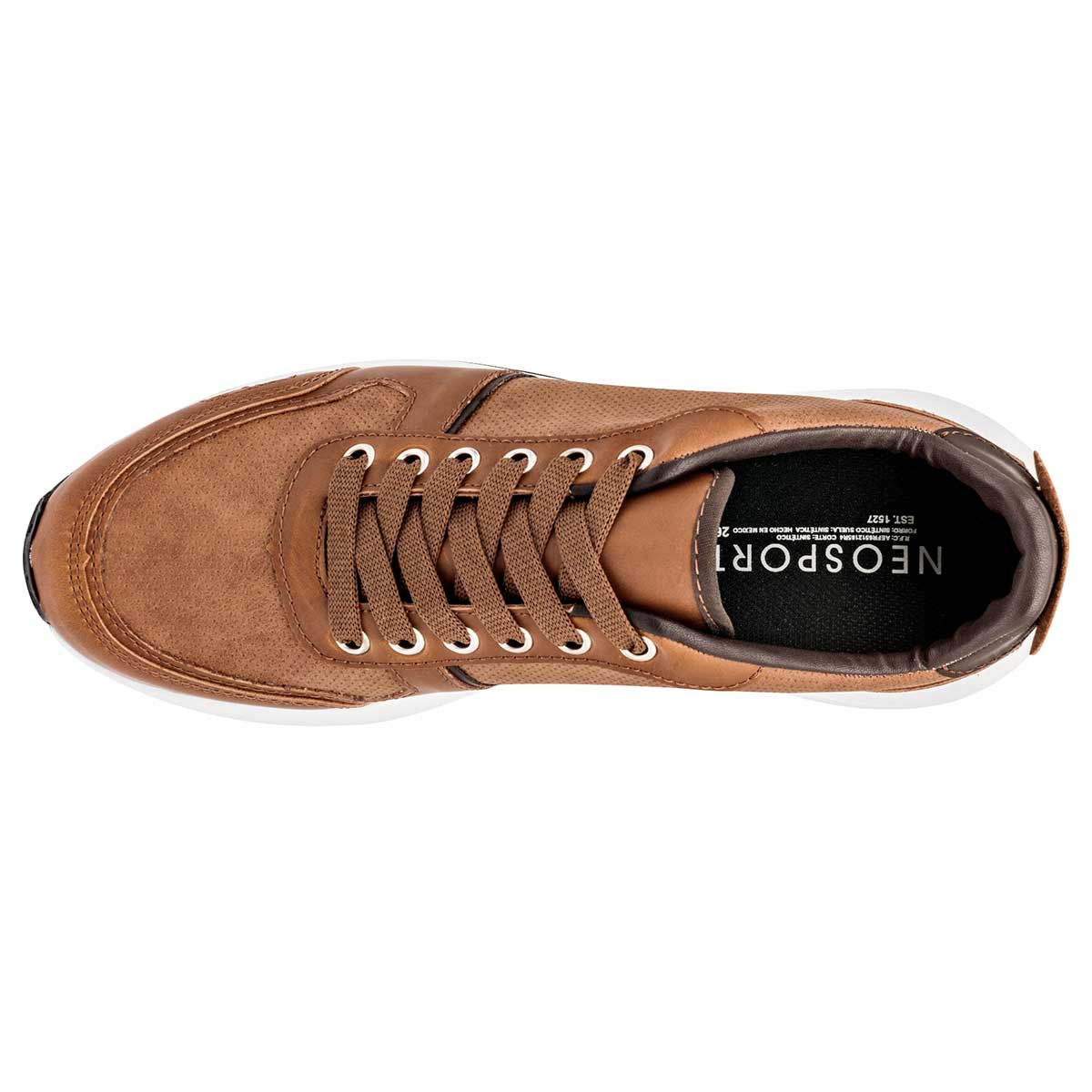 Tenis tipo deportivo Exterior Sintético Color Camel Para Hombre De Neosport