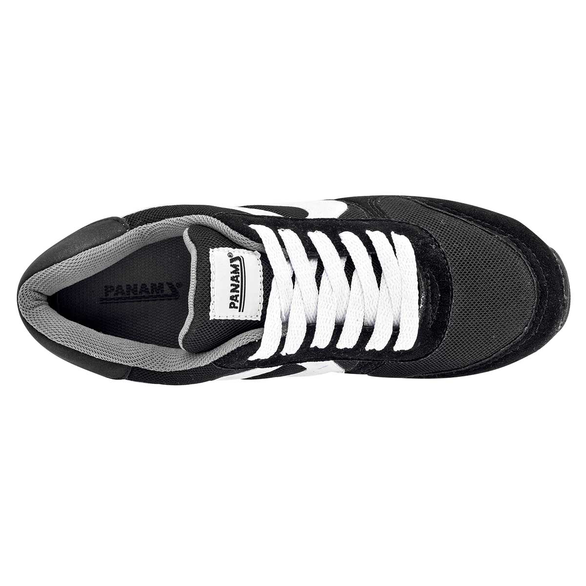 Tenis con cordones Exterior Textil Color Negro Con Blanco Para Hombre De Panam