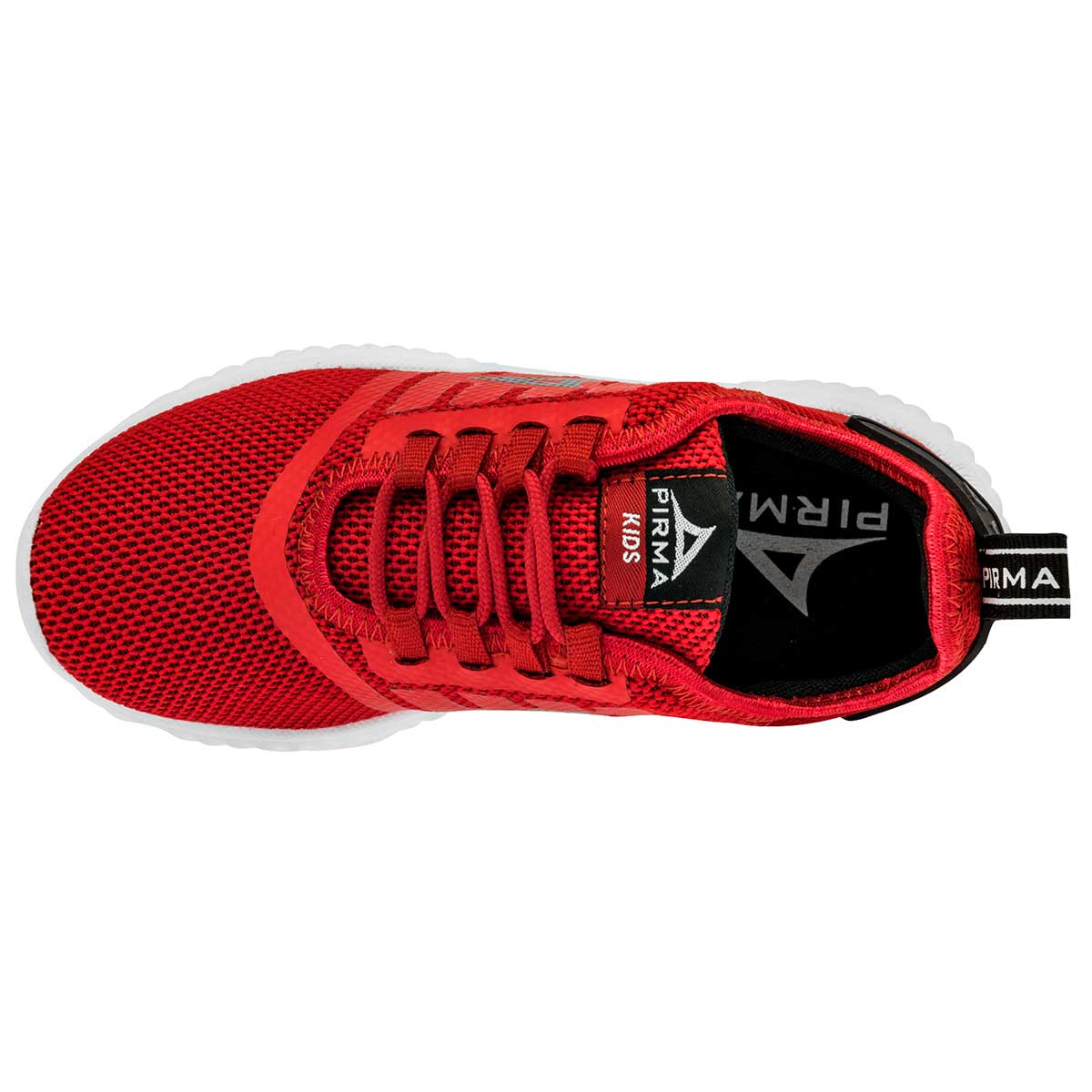 Tenis Exterior Textil Color Rojo Con Negro Para Niño De Pirma