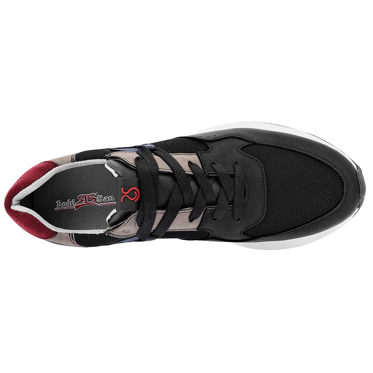 Tenis tipo deportivo Exterior Sintético Color Negro Para Hombre De RBCOLLECTION