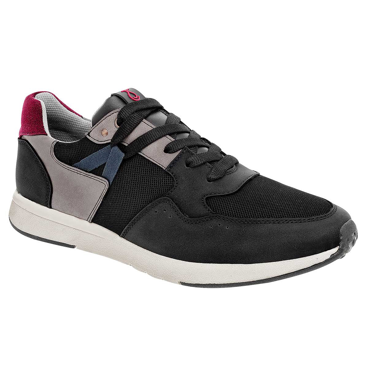 Tenis tipo deportivo Exterior Sintético Color Negro Para Hombre De RBCOLLECTION