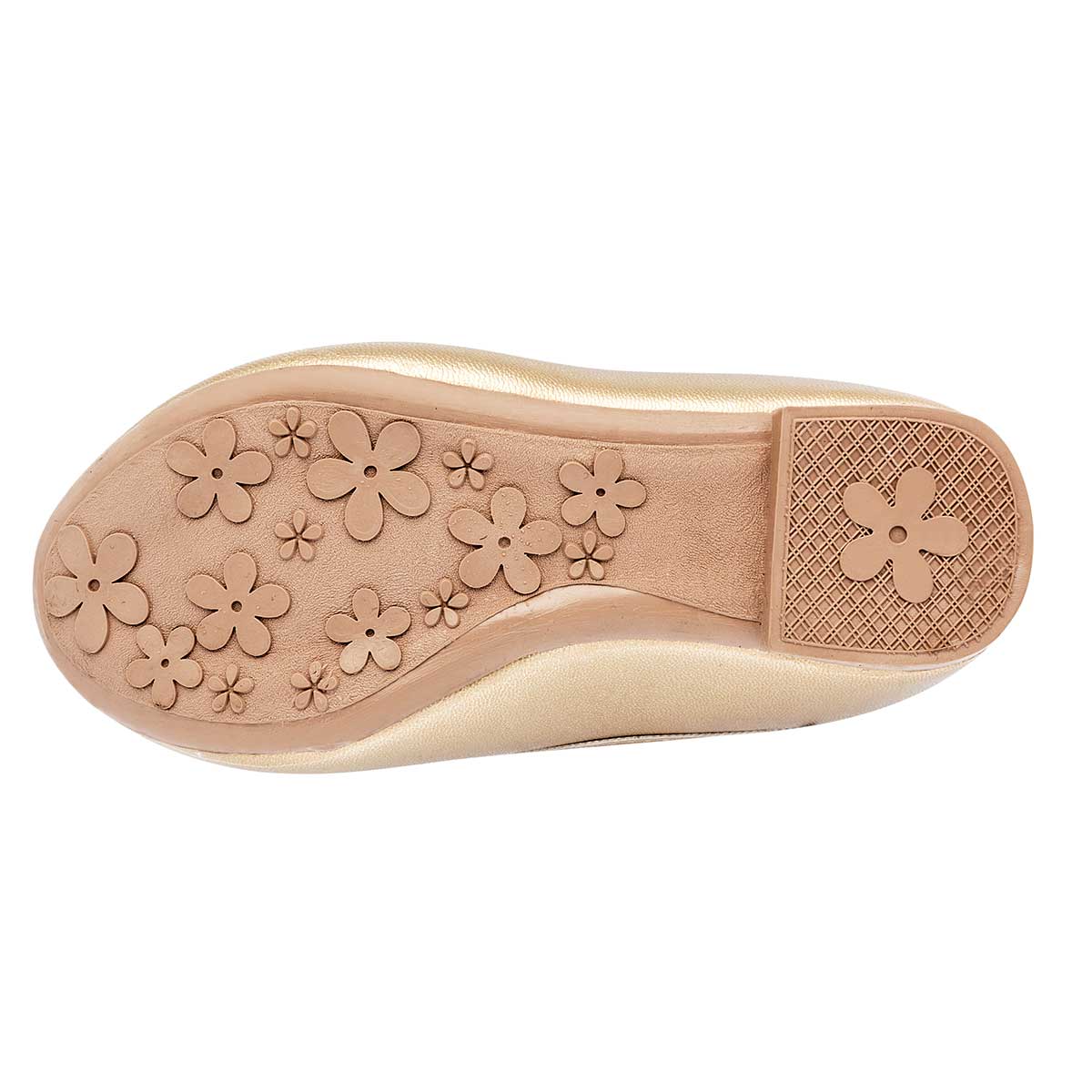 Flats Exterior Piel sintética Color Oro Para Mujer De Sexy Girl