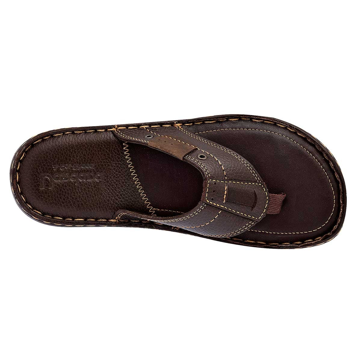 Sandalias Exterior Piel Color Café Para Hombre De RBCOLLECTION