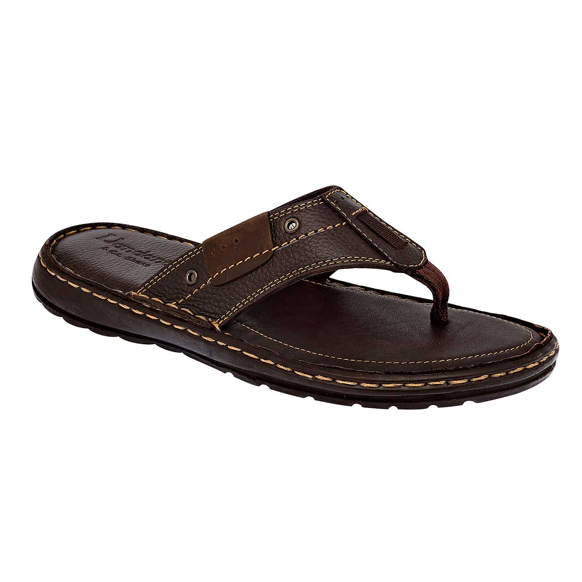 Sandalias Exterior Piel Color Café Para Hombre De RBCOLLECTION