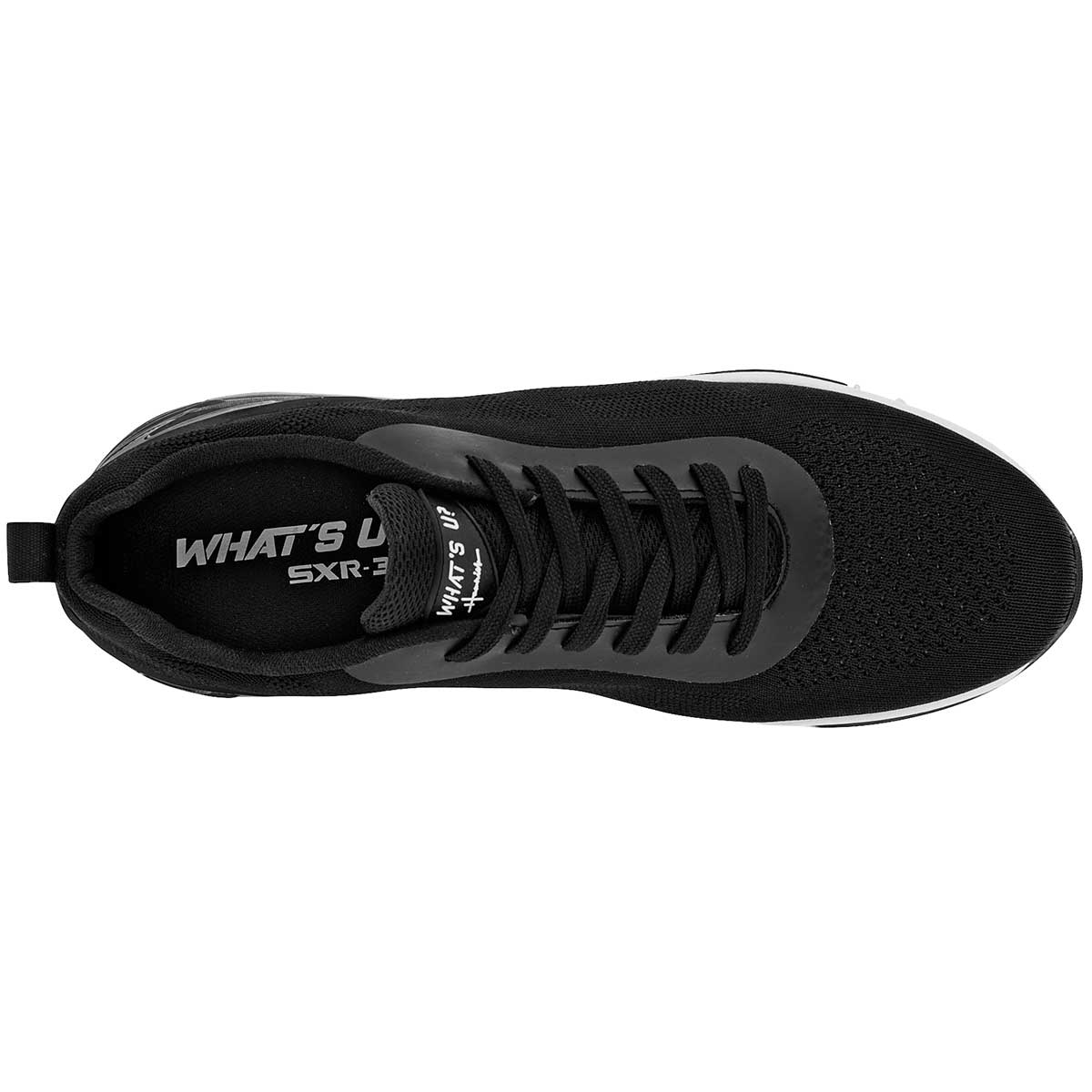 Tenis deportivos Exterior Textil Color Negro Para Hombre De What´s U?