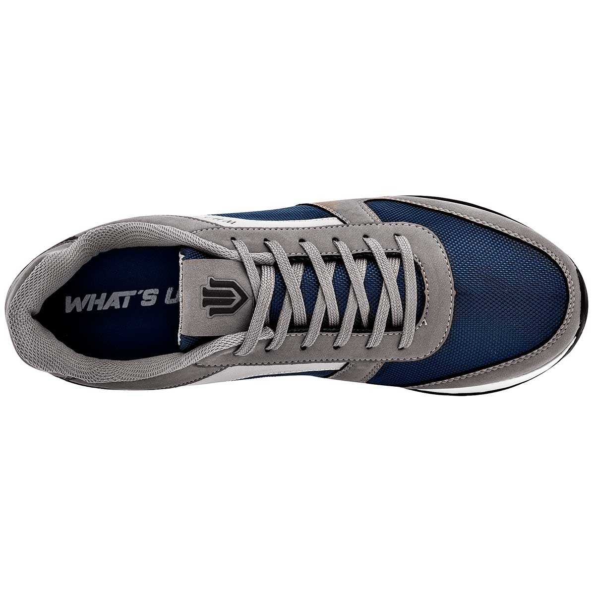 Tenis tipo deportivo Exterior Sintético Color Gris Para Hombre De What´s U?