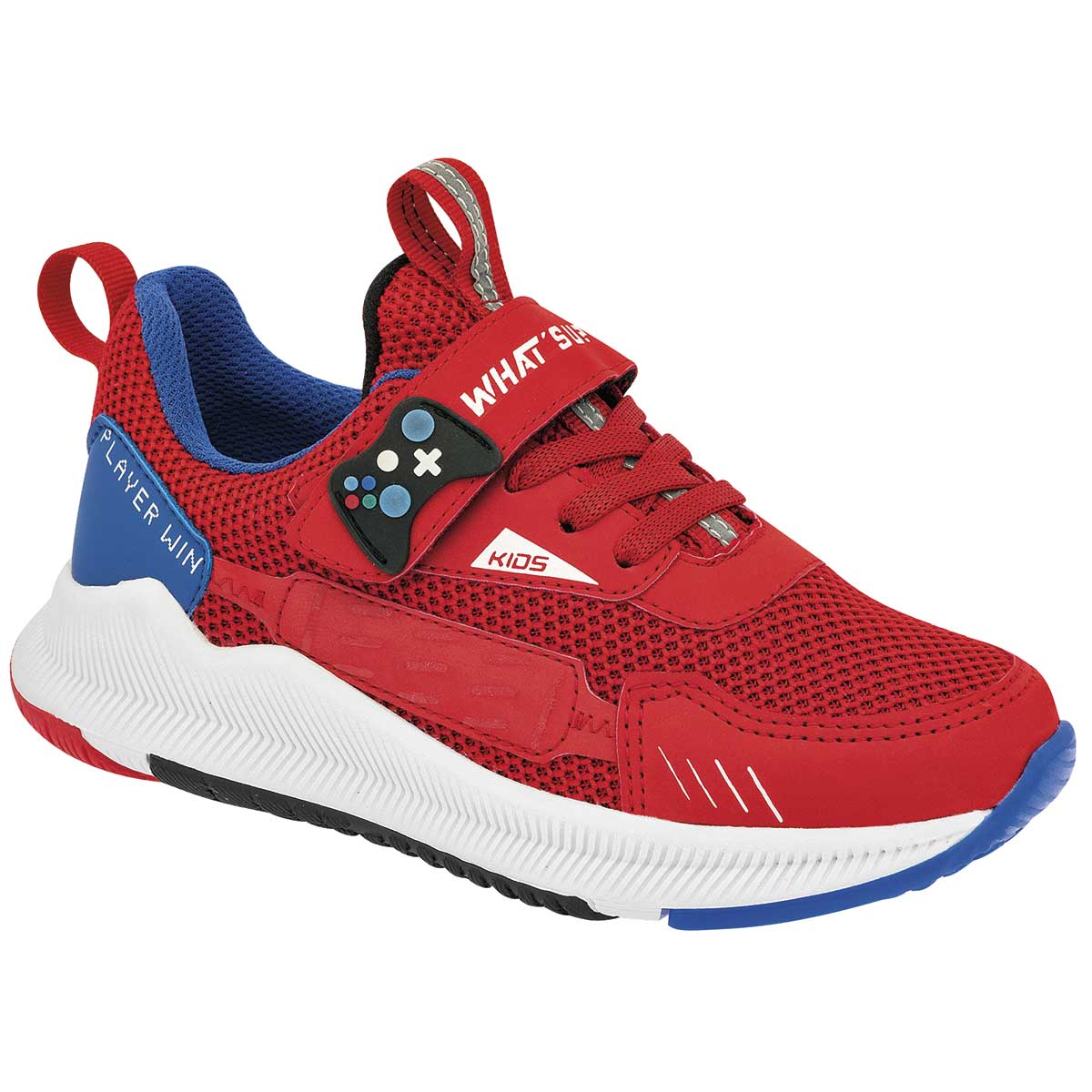 Tenis Exterior Sintético Color Rojo Para Niño De What'S U?