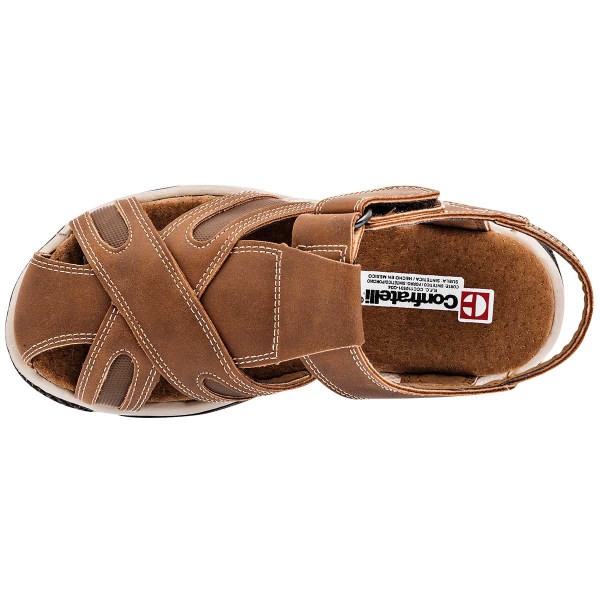 Sandalias Exterior Sintético Color Camel Para Niño De Wos