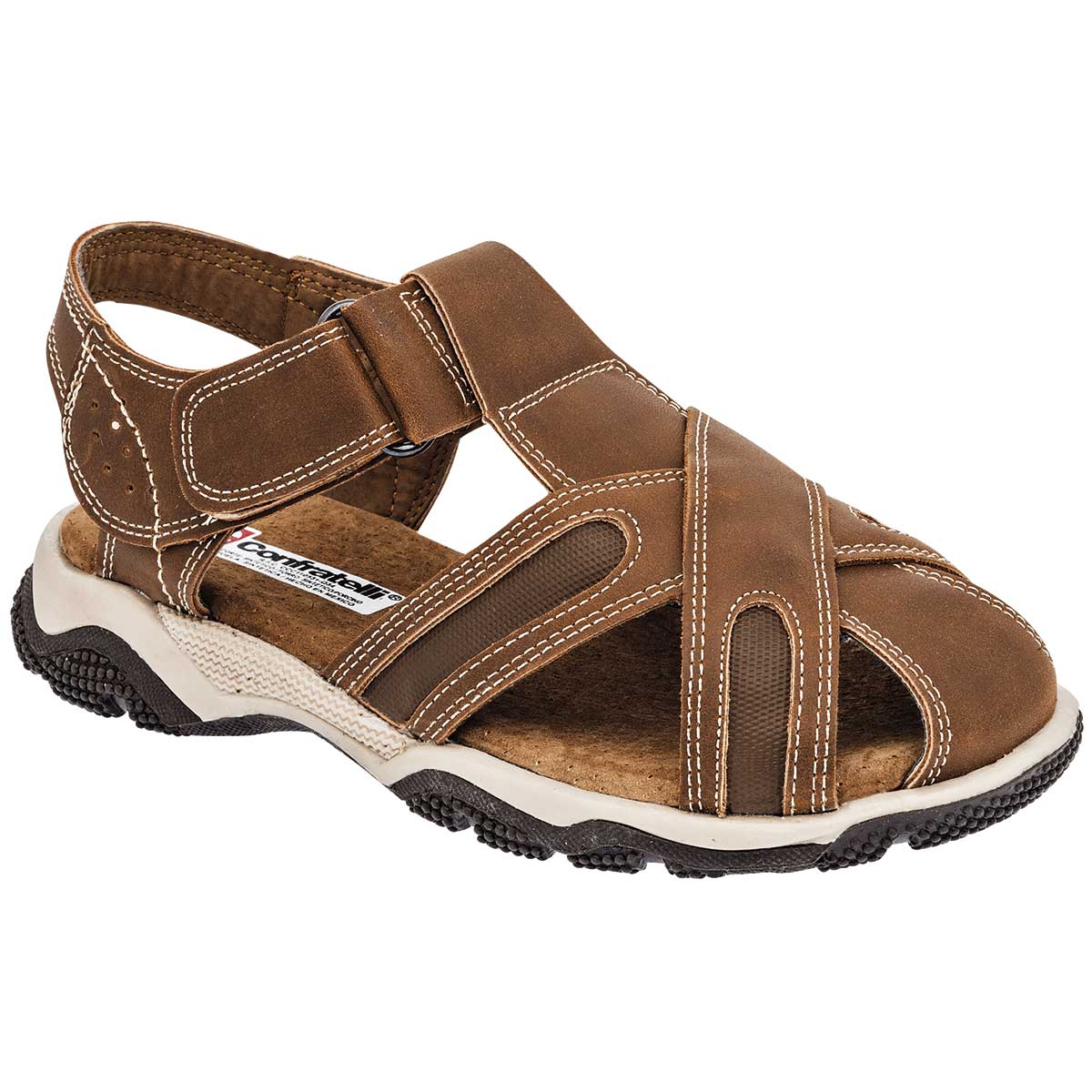 Sandalias Exterior Sintético Color Camel Para Niño De Wos